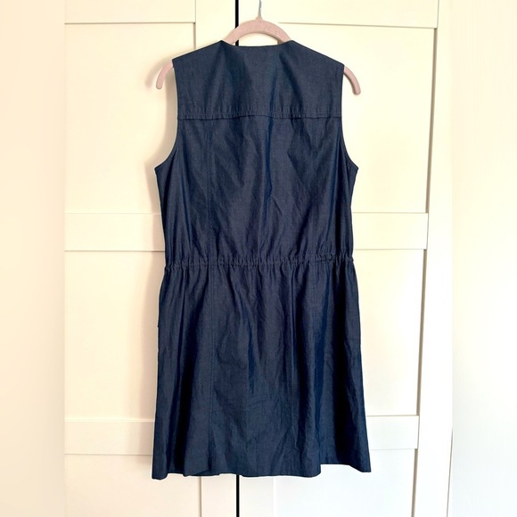 Theory Denim dress, full front zip, front pockets size medium style Praia - Picture 2 of 6